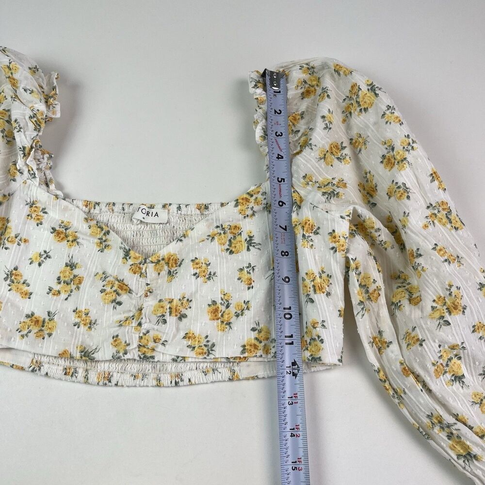 Storia Ditsy Floral Skirt Top Set M Smocked Cowgirl Festival Cotatgecor - Picture 8 of 12